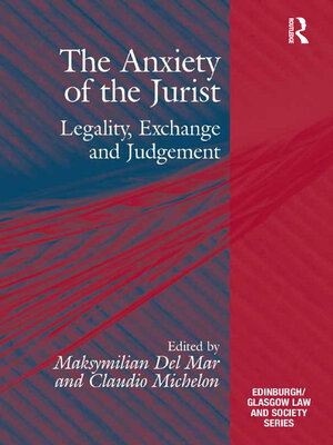 cover image of The Anxiety of the Jurist